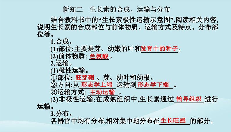 新教材2023高中生物第5章植物生命活动的调节第1节植物生长素课件新人教版选择性必修107