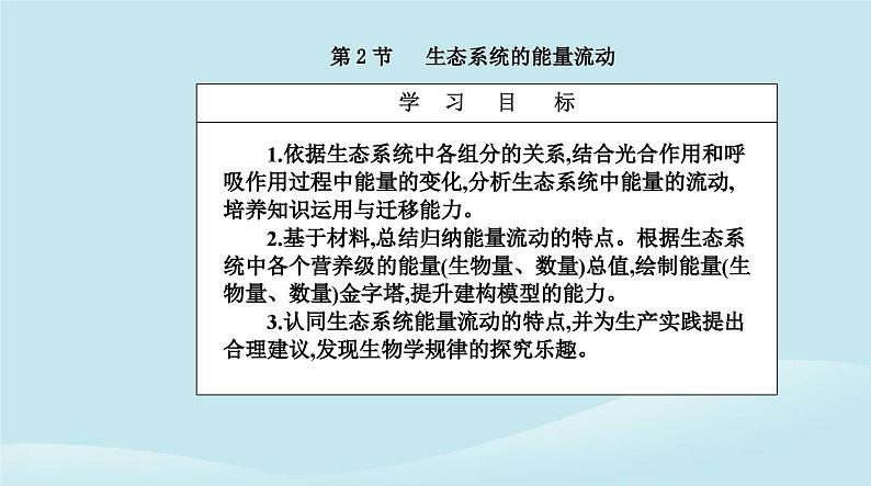 新教材2023高中生物第3章生态系统及其稳定性第2节生态系统的能量流动课件新人教版选择性必修2第2页