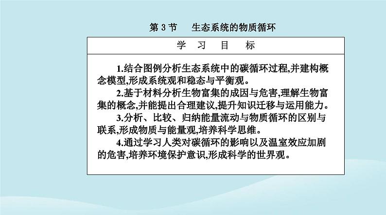 新教材2023高中生物第3章生态系统及其稳定性第3节生态系统的物质循环课件新人教版选择性必修2第2页