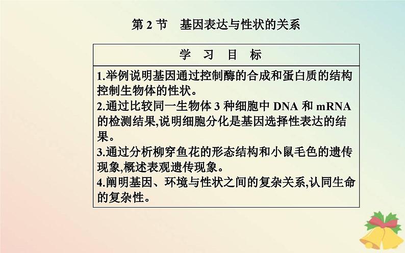 新教材2023高中生物第4章基因的表达第2节基因表达与性状的关系课件新人教版必修2第2页