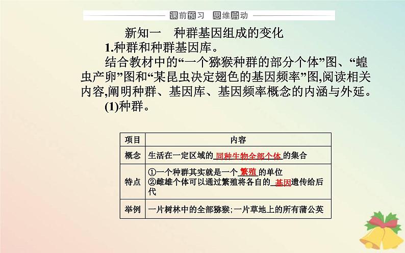 新教材2023高中生物第6章生物的进化第3节种群基因组成的变化与物种的形成课件新人教版必修2第3页