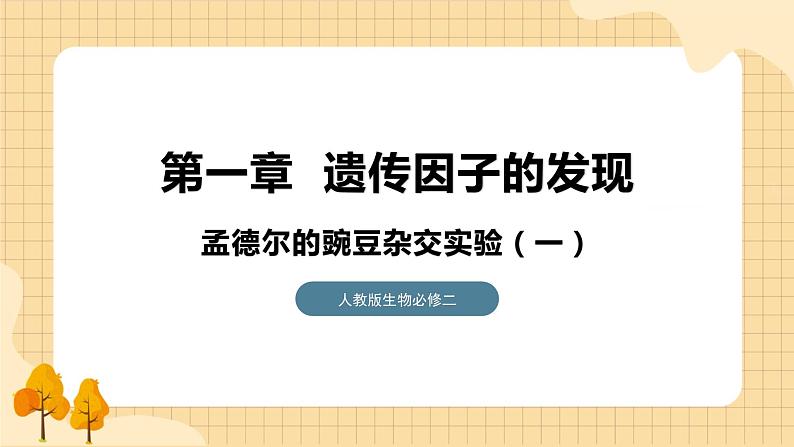 1.1孟德尔的豌豆杂交实验（一） 课件 人教版生物必修2第3页