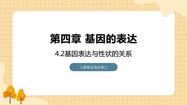 4.2 基因表达与性状的关系 课件 人教版生物必修2第1页