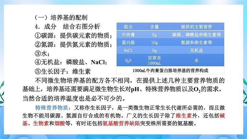 1.2微生物的培养技术及应用（第1课时） 课件 人教版生物选择性必修304