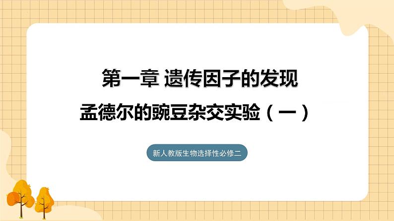 1.1孟德尔的豌豆杂交实验（一）（第二课时）  课件 新人教版生物必修2第1页