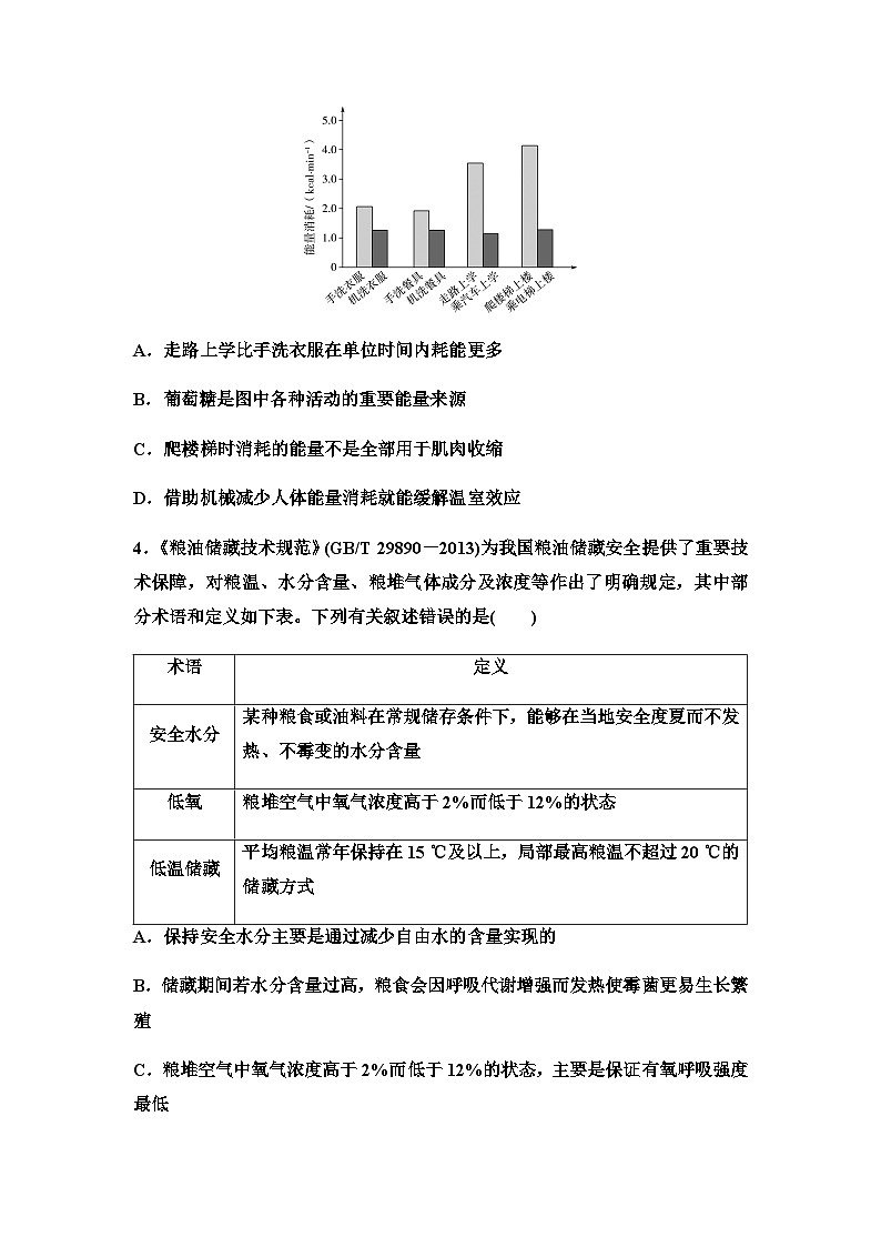 2024届高考生物一轮复习8细胞呼吸的原理和应用课时质量评价第2页