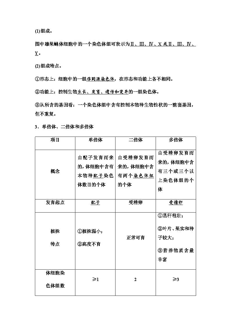 2024届高考生物一轮复习第7单元第21课染色体变异学案02