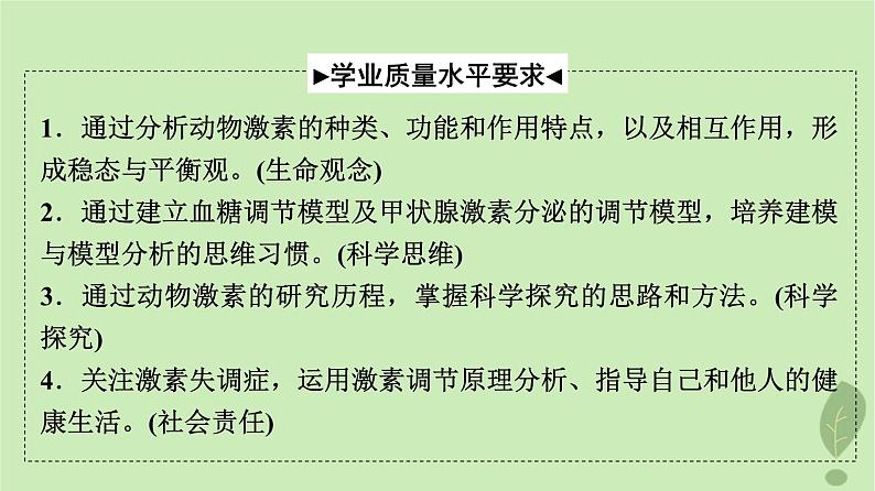 2024版高考生物一轮总复习第8单元生命活动的调节第26课内分泌系统组成与体液调节的过程课件第2页