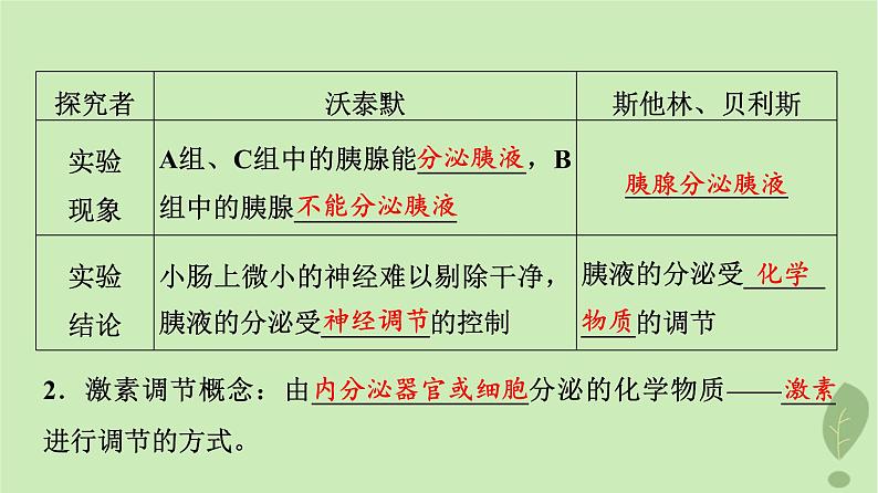 2024版高考生物一轮总复习第8单元生命活动的调节第26课内分泌系统组成与体液调节的过程课件第5页