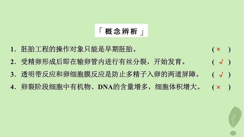 2024版高考生物一轮总复习第10单元生物技术与工程第39课胚胎工程生物技术的安全性与伦理问题课件07