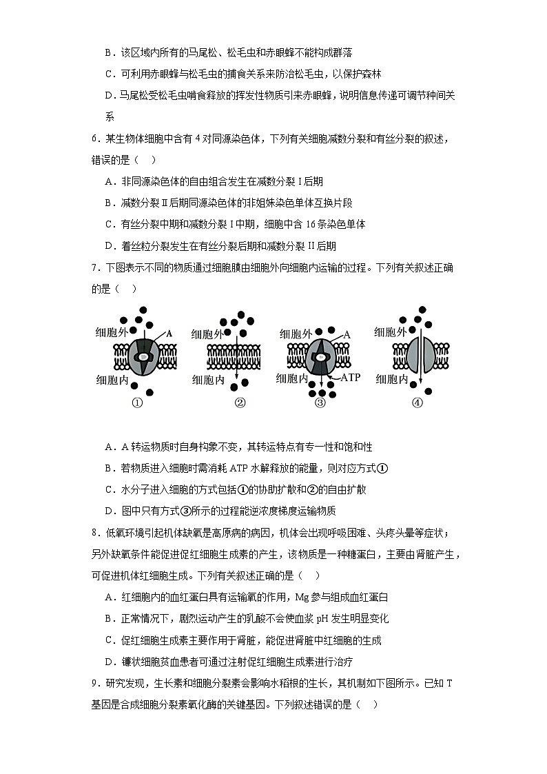 2023届海南省海口市高三学科能力诊断生物试题（含解析）第2页
