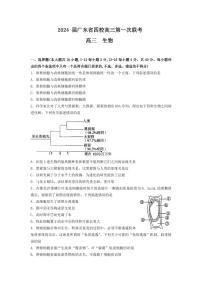 广东省四校2024届高三第一次联考生物试卷及答案