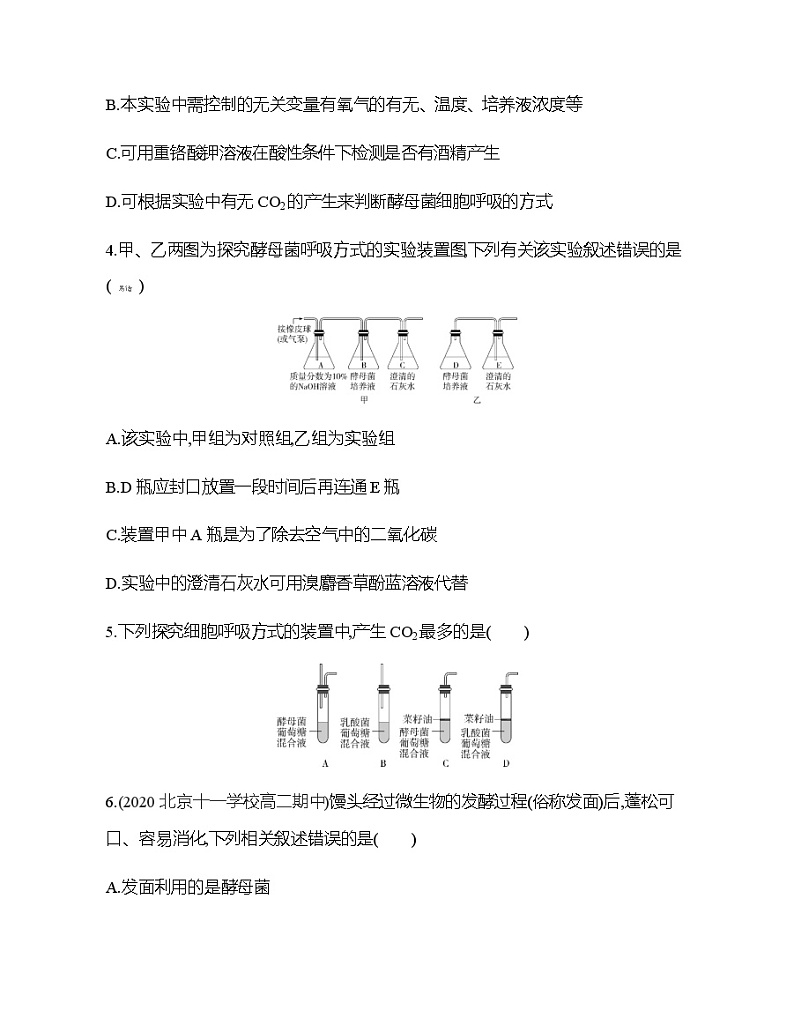 高中生物人教版（2019）必修1第五章5.3《细胞呼吸的原理和应用》课件+同步练习02