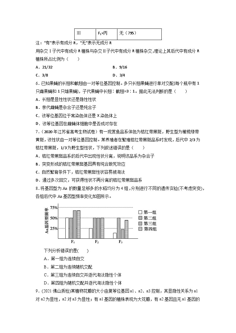 人教版(必修二)高中生物分层训练AB卷第1章 遗传因子的发现（B卷·能力提升练）（2份打包，原卷版+教师版）02
