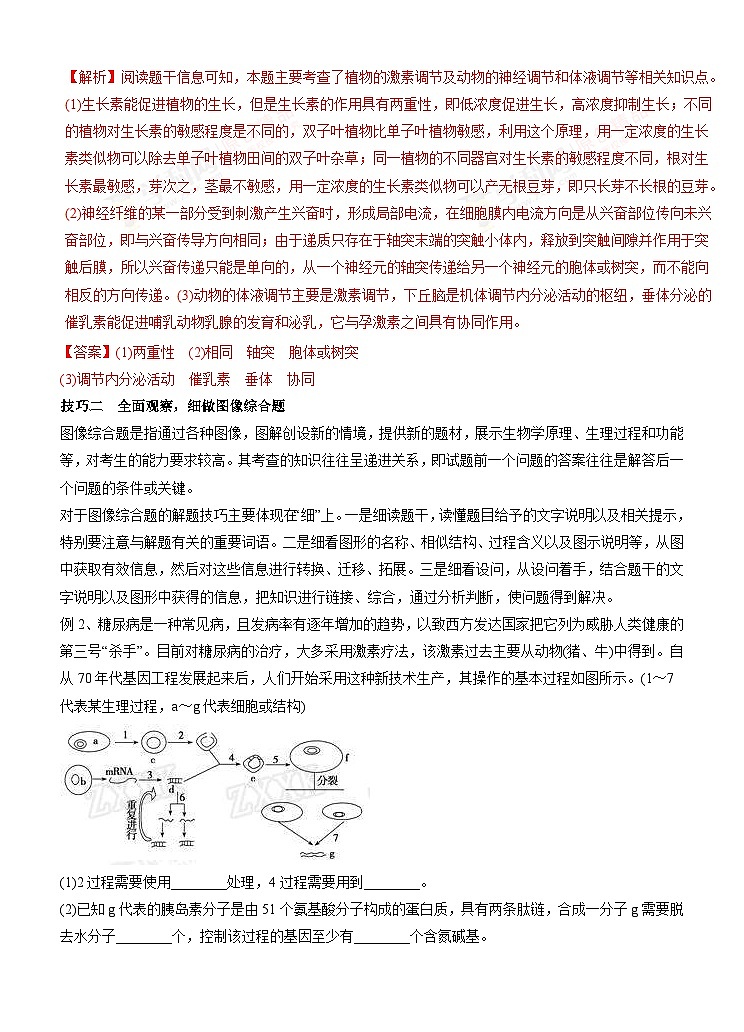 高考生物二轮复习命题猜想：专题18 非选择题规范解题（解析版）第2页