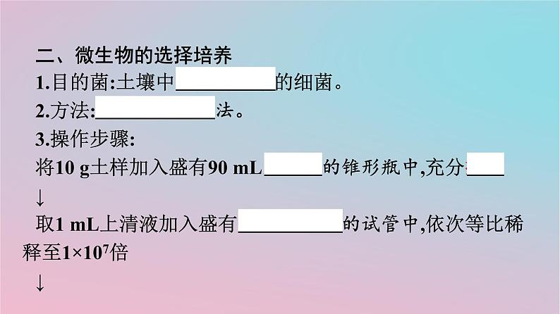 新教材2023年高中生物第1章发酵工程第2节第2课时微生物的选择培养和计数课件新人教版选择性必修305