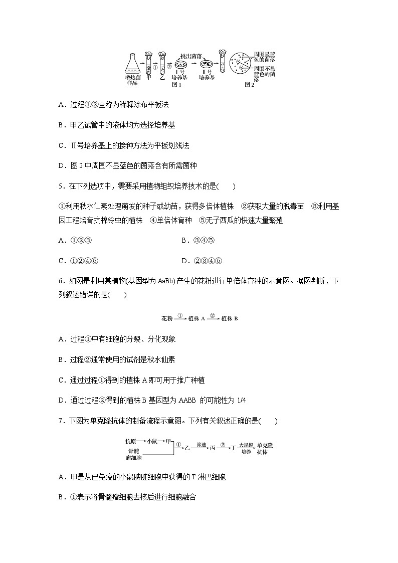 苏教版（2019）高中生物 选择性必修3  生物技术与工程  模块检测试卷(二)（word版含解析）02