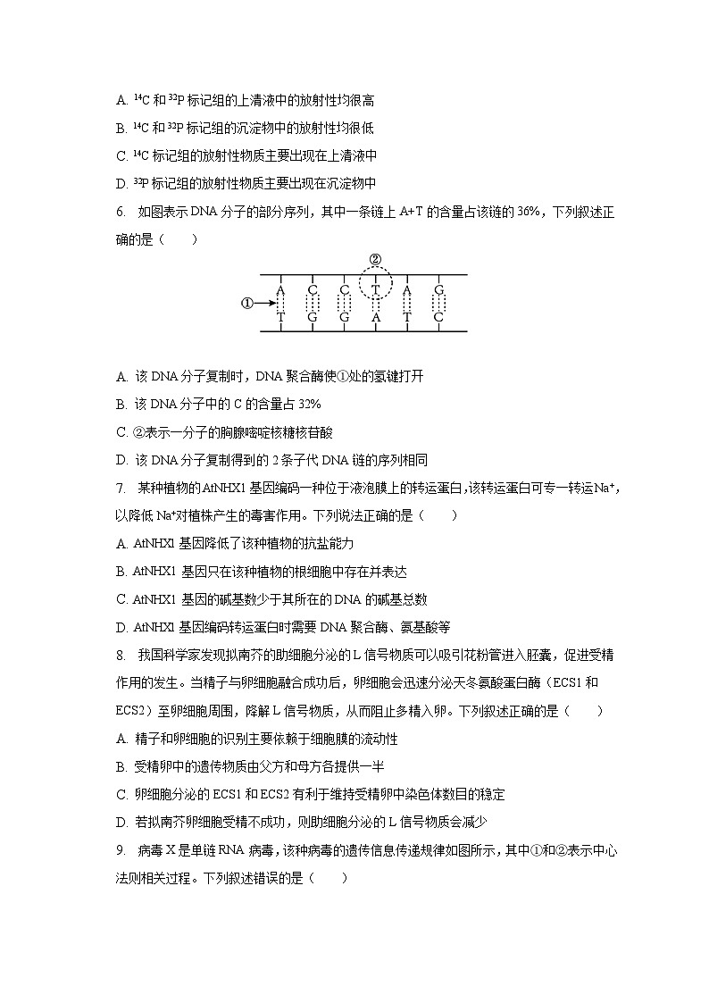 2022-2023学年河北省承德市部分学校高一（下）期末生物试卷（含解析）02