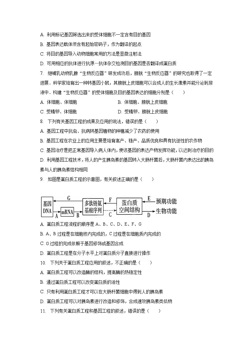 2022-2023学年陕西省渭南市临渭区高二（下）期末生物试卷（含解析）第2页