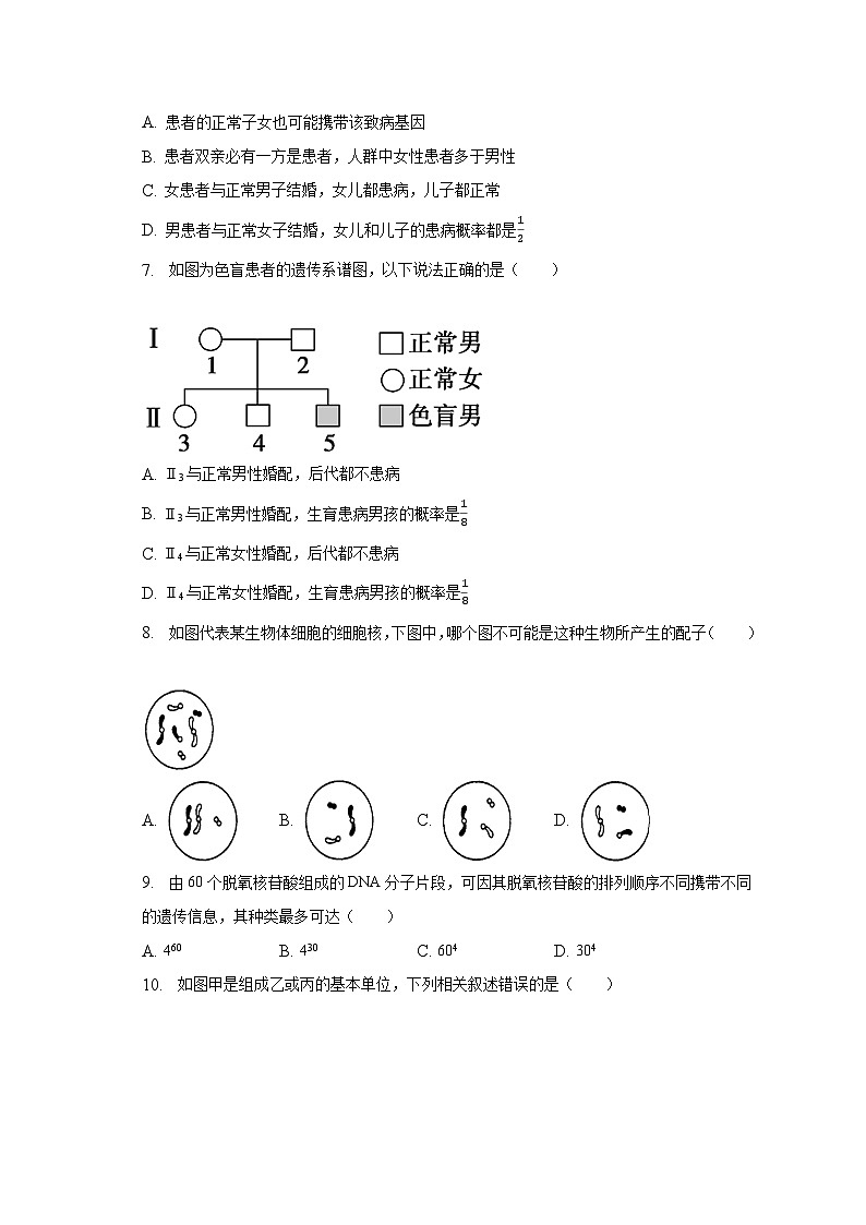 2022-2023学年云南省文山州重点中学高一（下）期末生物试卷（含解析）02