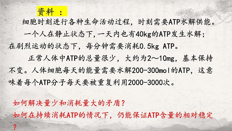 5.2细胞的能量货币ATP课件-2023-2024学年高一上学期生物人教版必修108