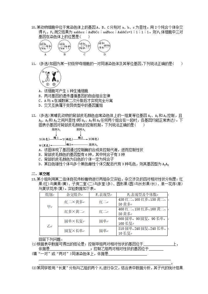 高考生物一轮复习 课后作业本18 遗传规律综合训练(含解析)第3页