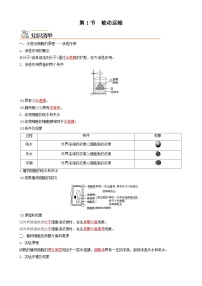 高中生物人教版 (2019)必修1《分子与细胞》第4章 细胞的物质输入和输出第1节 被动运输优秀课堂检测