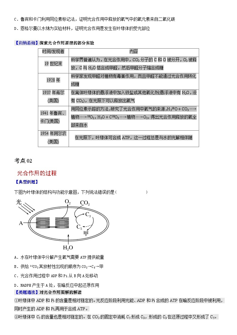 【同步讲义】高中生物（人教版2019）必修第一册--5.4.2《光合作用的原理和应用》讲义03