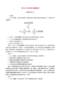 高考生物二轮复习第5讲 光合作用与细胞呼吸 专题跟踪训练(含解析)