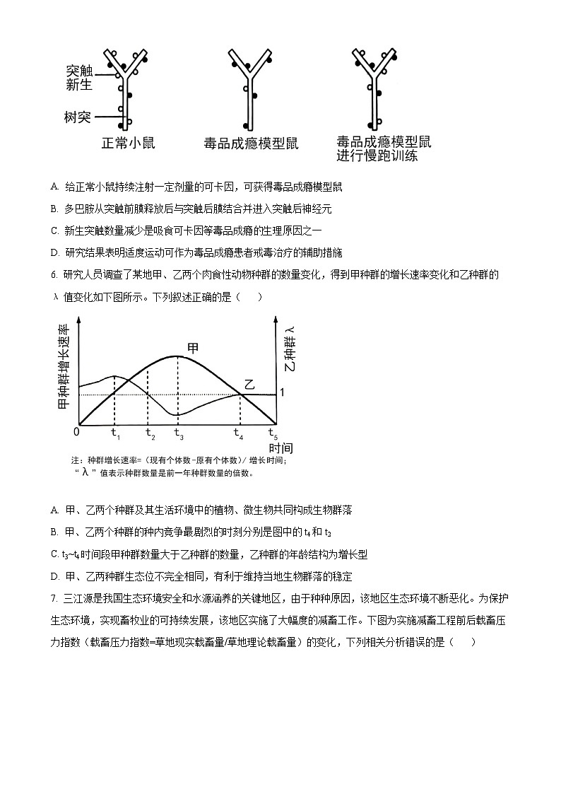 安徽省合肥市肥西县2022-2023学年高二生物下学期期末考试试题（Word版附答案）03