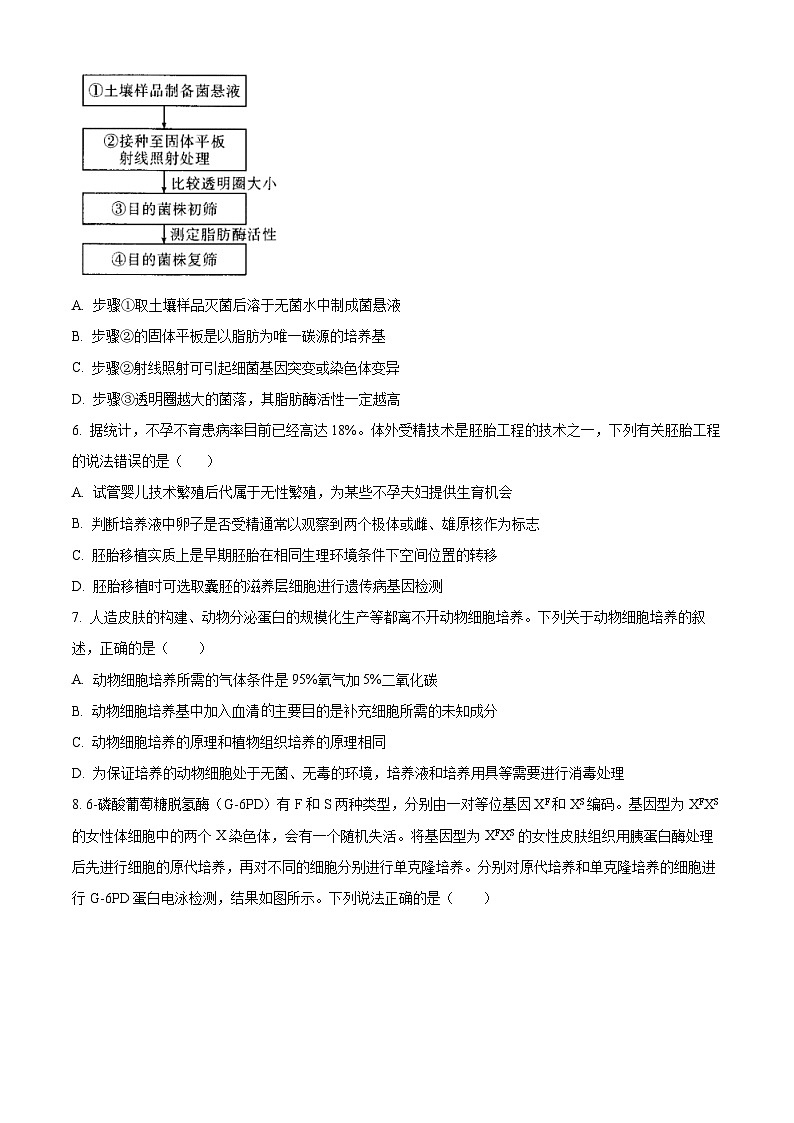 2023兰州一中高二下学期期末考试生物试题含答案02