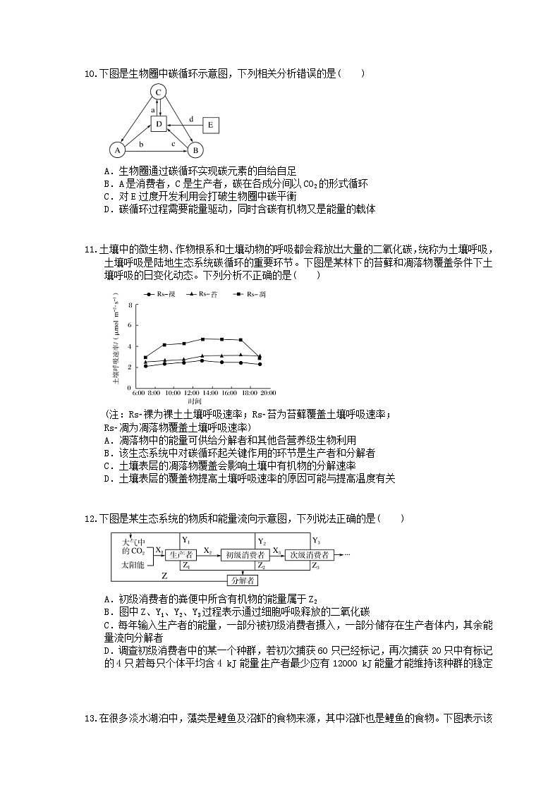 高考生物 二轮专题跟踪练习15 生态系统的结构和功能(含答案解析)第3页