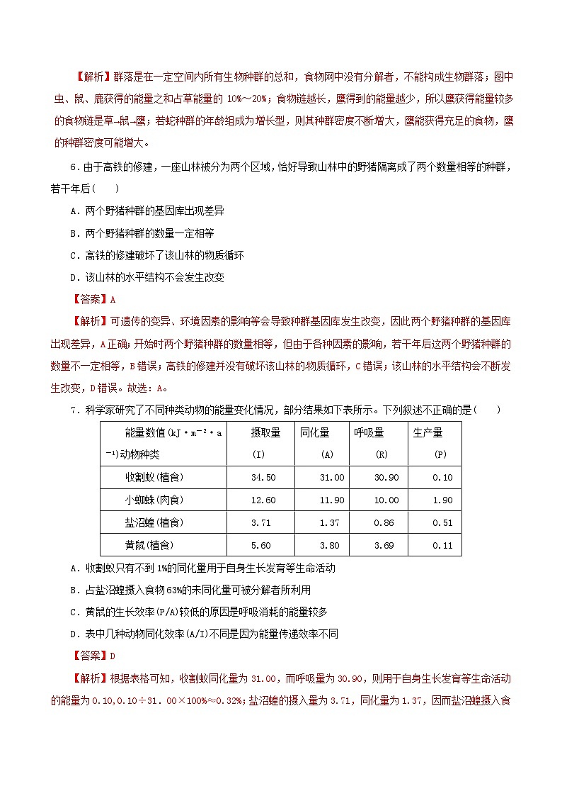高考生物热点难点突破专题13生态系统与环境保护热点难点突破含解析第3页