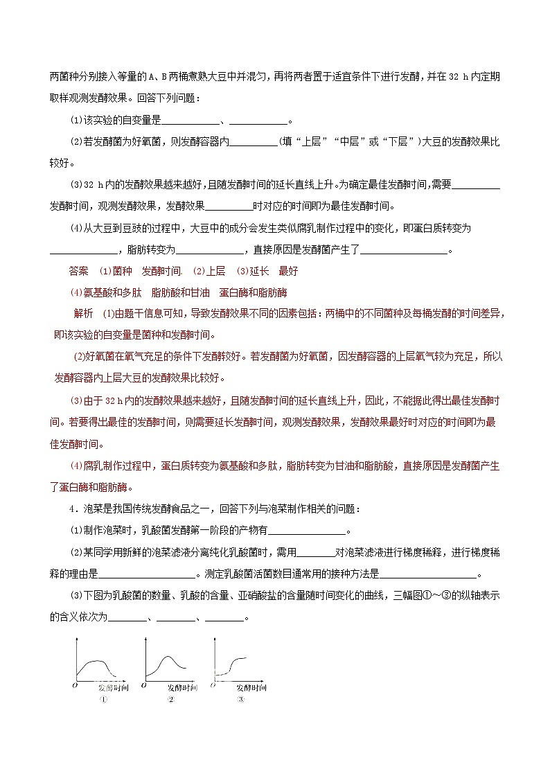 高考生物热点难点突破专题15生物技术实践热点难点突破含解析第3页