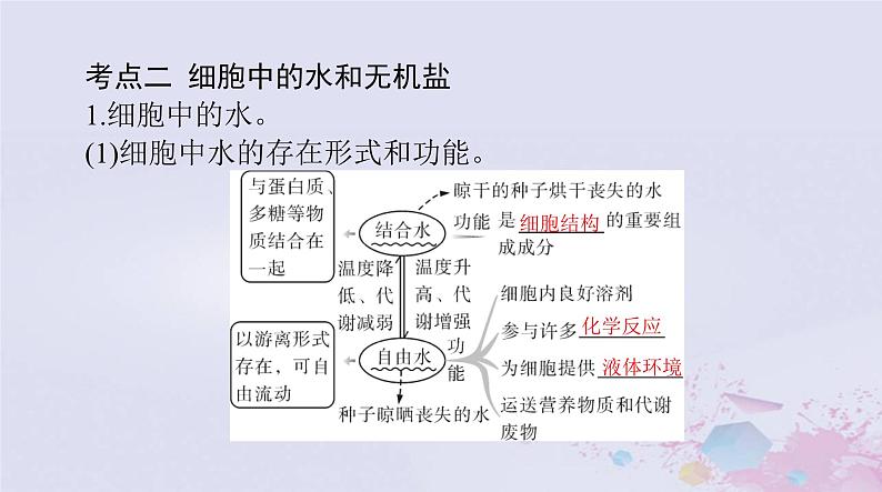 2024届高考生物一轮总复习必修1第2章组成细胞的分子第123节细胞中的元素和化合物细胞中的无机物细胞中的糖类和脂质课件第8页