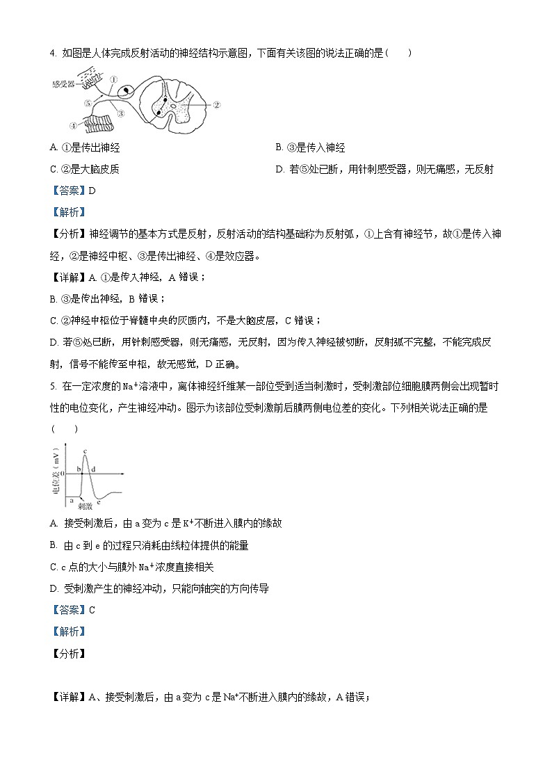 四川省宜宾市二中2022-2023学年高二生物上学期12月期末试题（Word版附解析）03