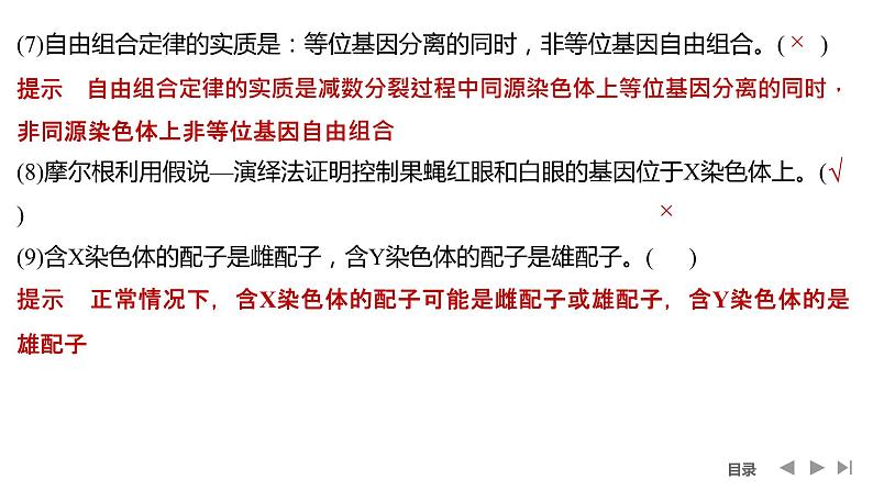 2024年高考生物大一轮必修2复习课件：阶段排查 回扣落实(四)第4页