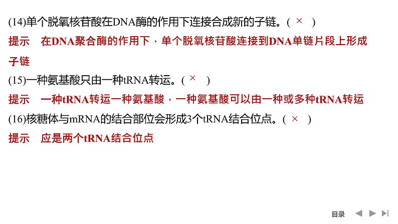 2024年高考生物大一轮必修2复习课件：阶段排查 回扣落实(五)第6页