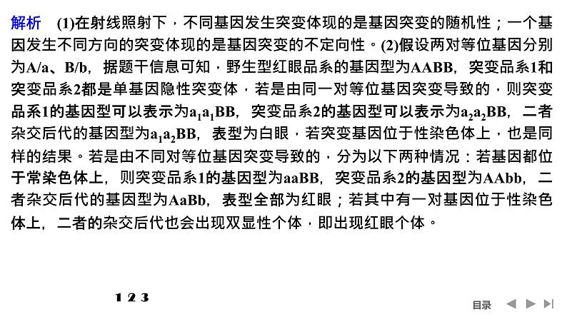 2024年高考生物大一轮必修2复习课件：热点微练5 攻克生物变异的实验探究题第5页