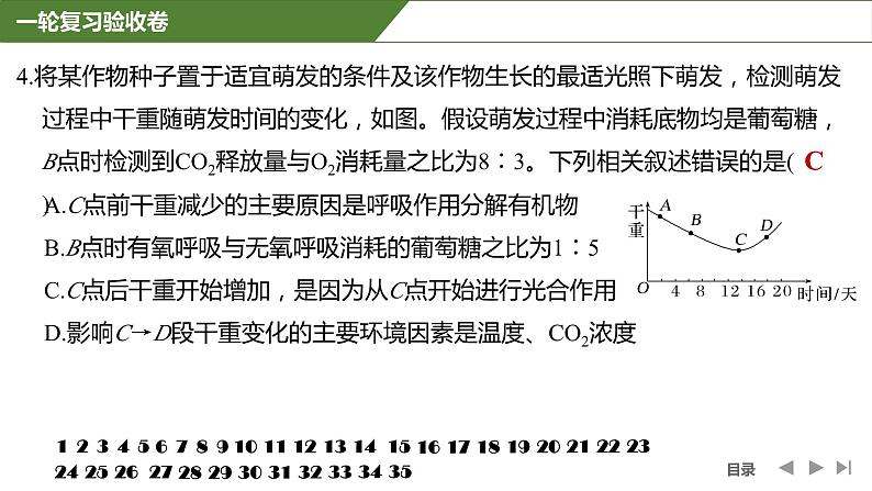 2024年高考生物大一轮复习课件：一轮复习验收卷第7页