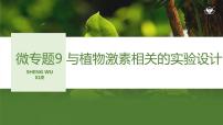 2024年高考生物大一轮选择性必修1复习课件：微专题9 与植物激素相关的实验设计