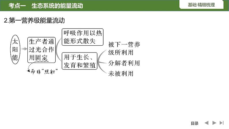 2024年高考生物大一轮选择性必修2复习课件：第41讲　生态系统的能量流动第6页