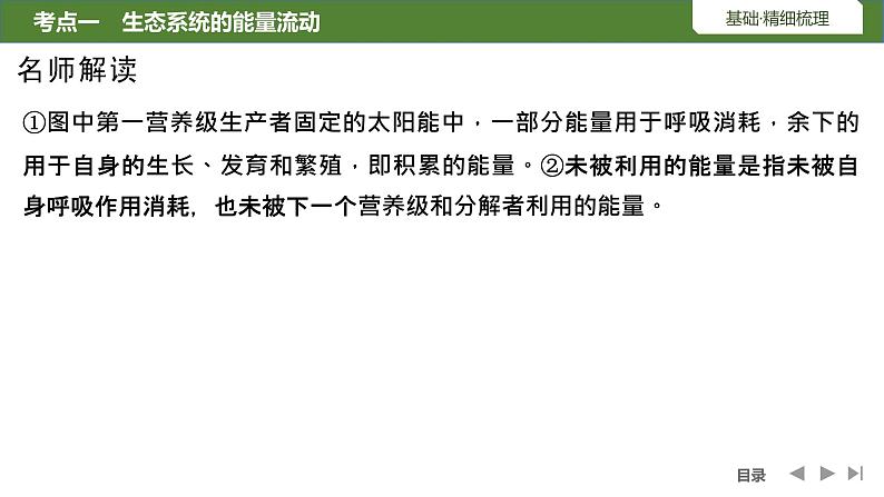 2024年高考生物大一轮选择性必修2复习课件：第41讲　生态系统的能量流动第7页