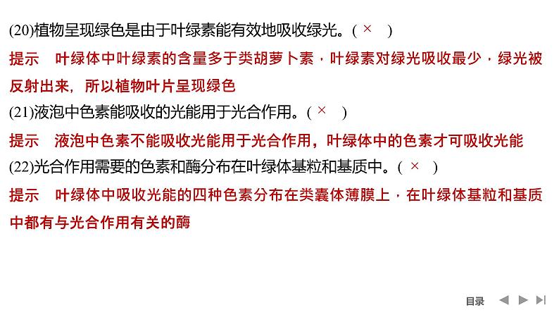 2024年高中生物大一轮复习必修一课件：阶段排查 回扣落实(二)第7页