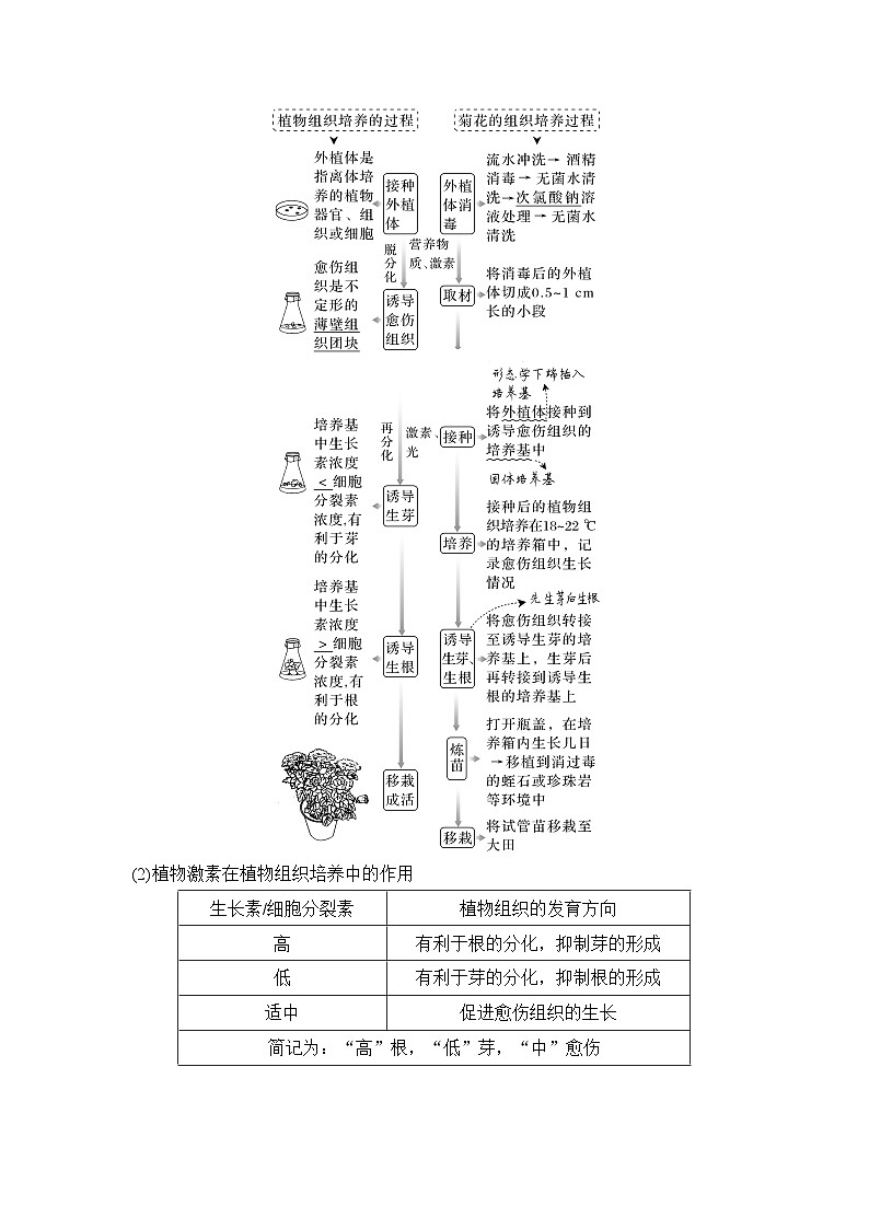 2024年高考生物大一轮选择性必修3复习讲义：第46讲　植物细胞工程第2页