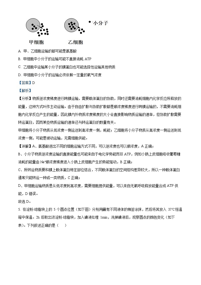 重庆市南开中学2022-2023学年高三生物上学期12月月考试题（Word版附解析）03