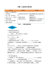 专题14 基因的分离定律（串讲）-备战2024年高考生物一轮复习串讲精练（新高考专用）（原卷版）