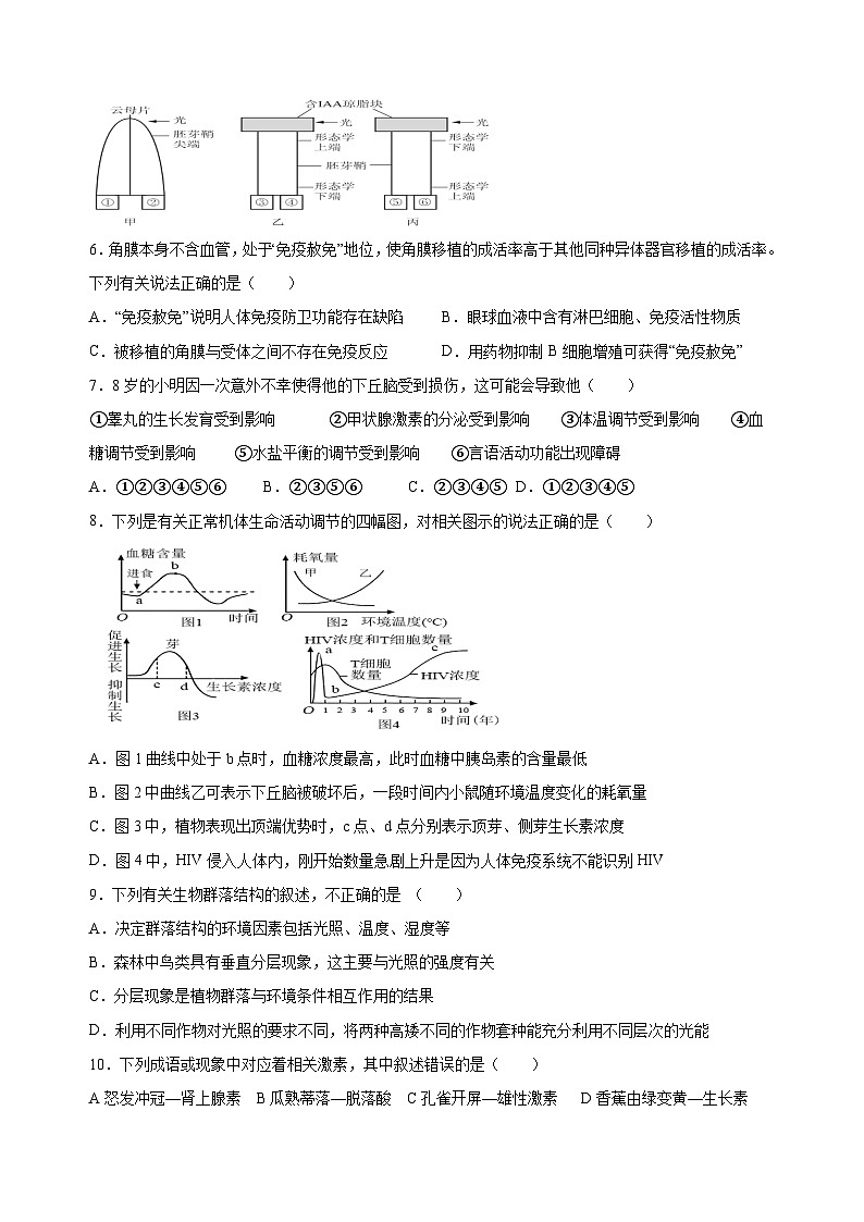 黑龙江省哈尔滨市延寿县第二中学2021-2022学年高三上学期期中考试生物（无答案）02