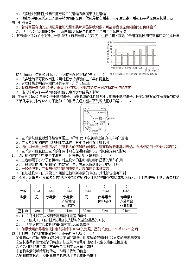 安徽省合肥八中2021-2022学年高二上学期第三次段考生物试题（Word版含解析）第3页