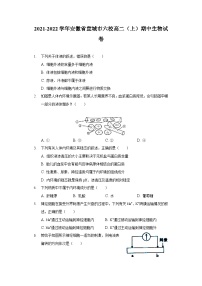 安徽省宣城市六校2021-2022学年高二上学期期中生物试卷（Word版含答案）